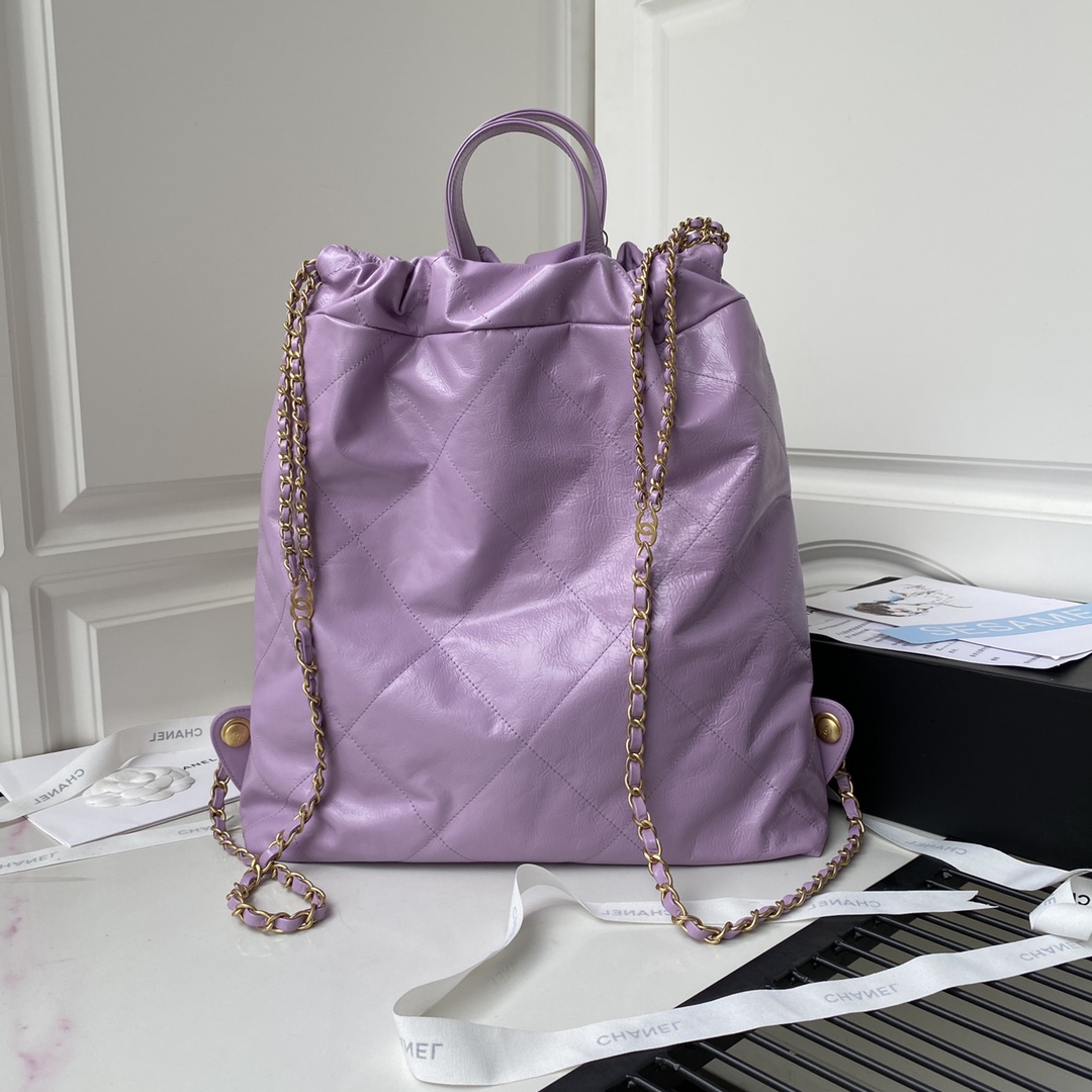 Calfskin 22 Backpack AS3133 Purple